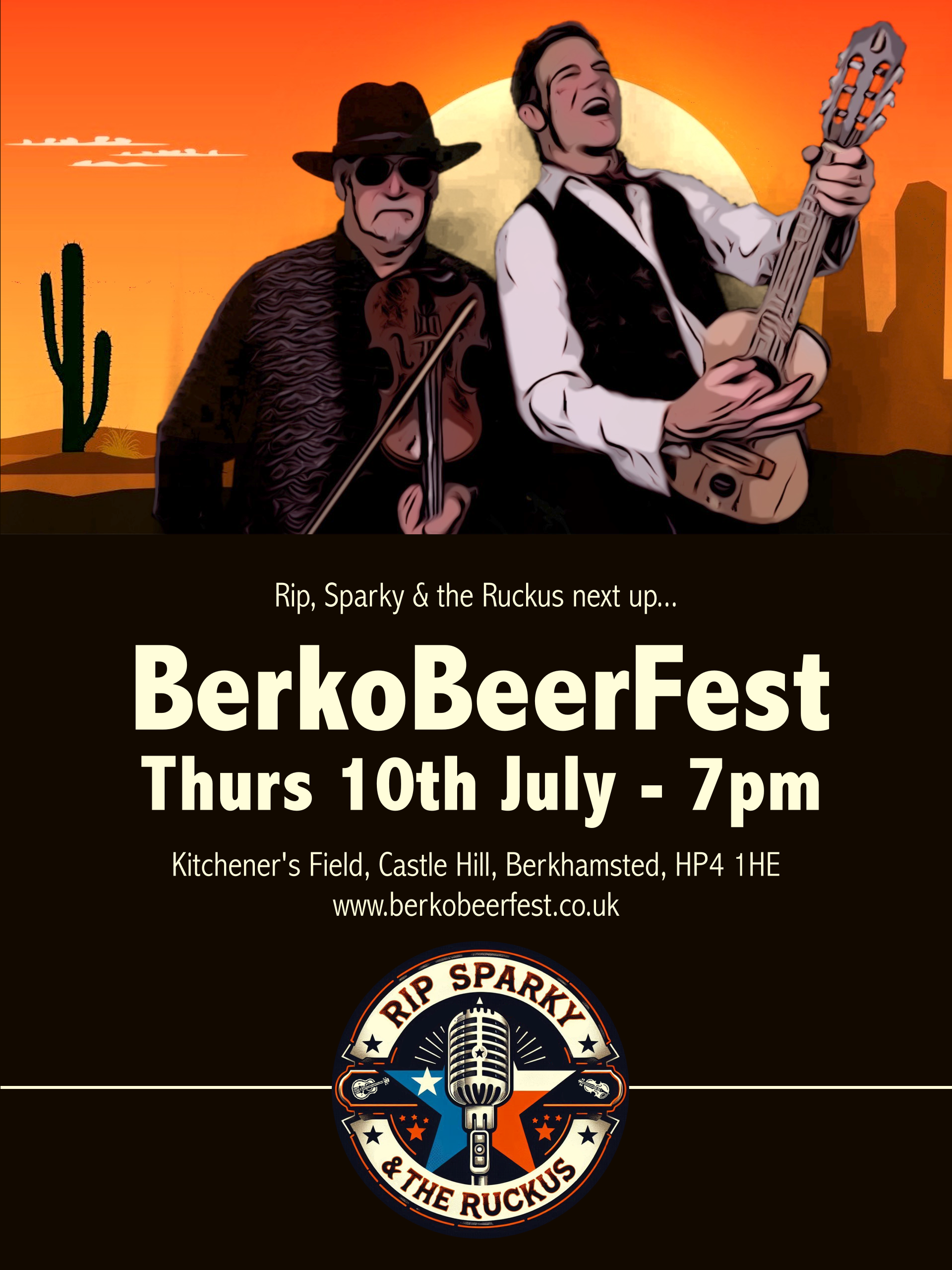 Rip Sparky and the Ruckus (featuring The Crown Jules) at BerkoBeerFest 2025